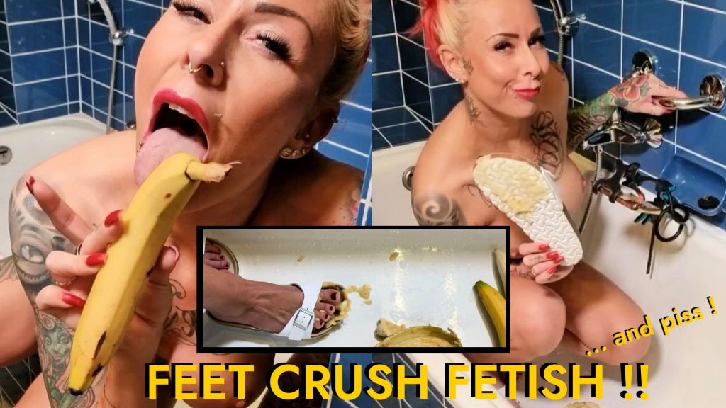 sexy foto nr. 10 von FEET CRUSH AND PISS ON IT !! Deine Banane muss leiden ;)