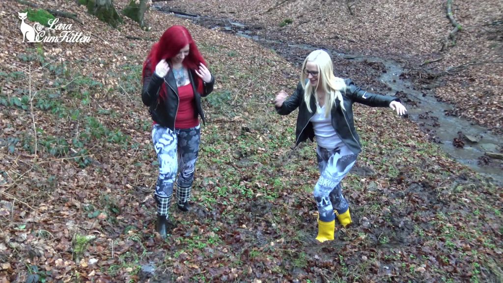 sexy foto nr. 2 von GUMMISTIEFEL Fetisch Mädchen - Tief im Matsch versunken