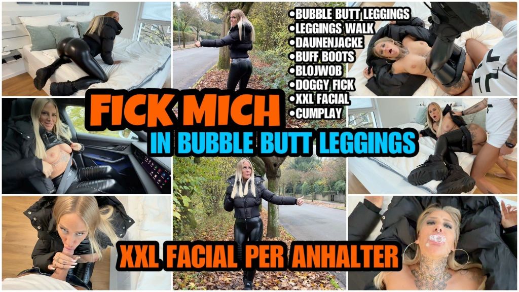 sexy foto nr. 10 von FICK MICH IN BUBBLE BUTT LEGGINGS | XXL Facial per Anhalter