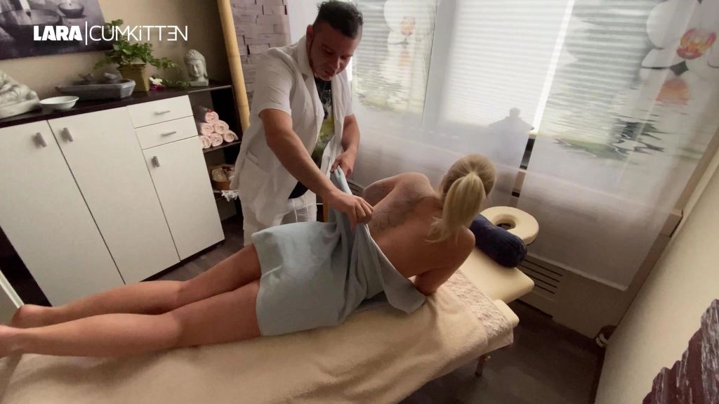 FAKE MASSAGE | Öl verschmiert zerfickt und vollgespritzt