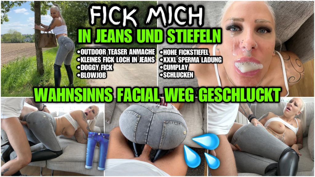 sexy foto nr. 10 von Fick mich in Jeans und Stiefeln | XXXL Facial weg geschluckt