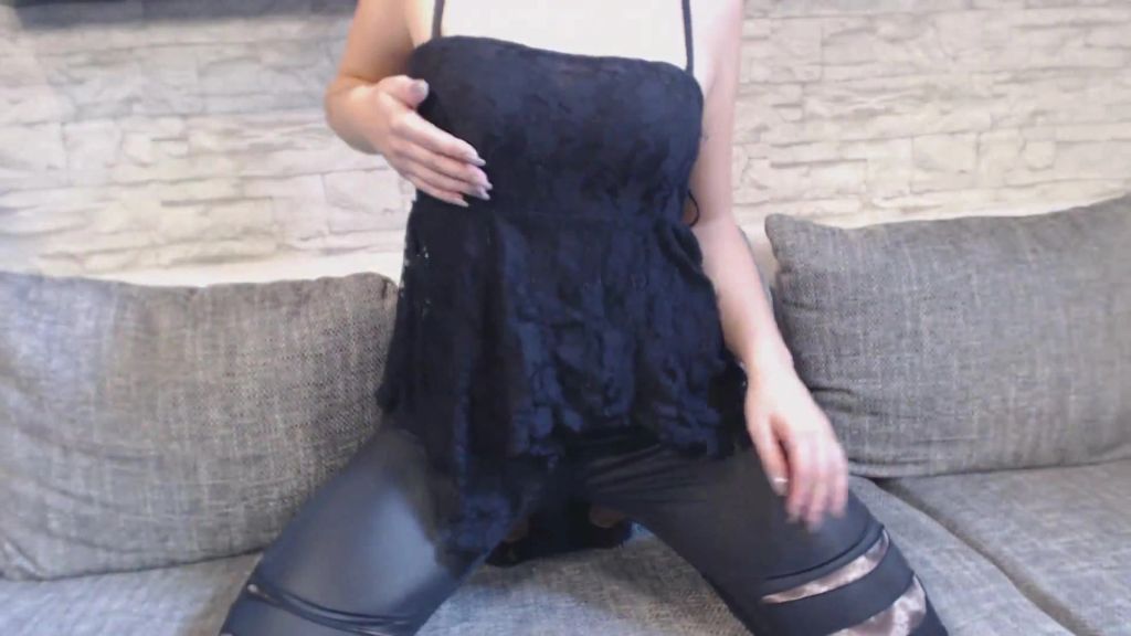 sexy foto nr. 5 von Leder Legging Stripeinlage