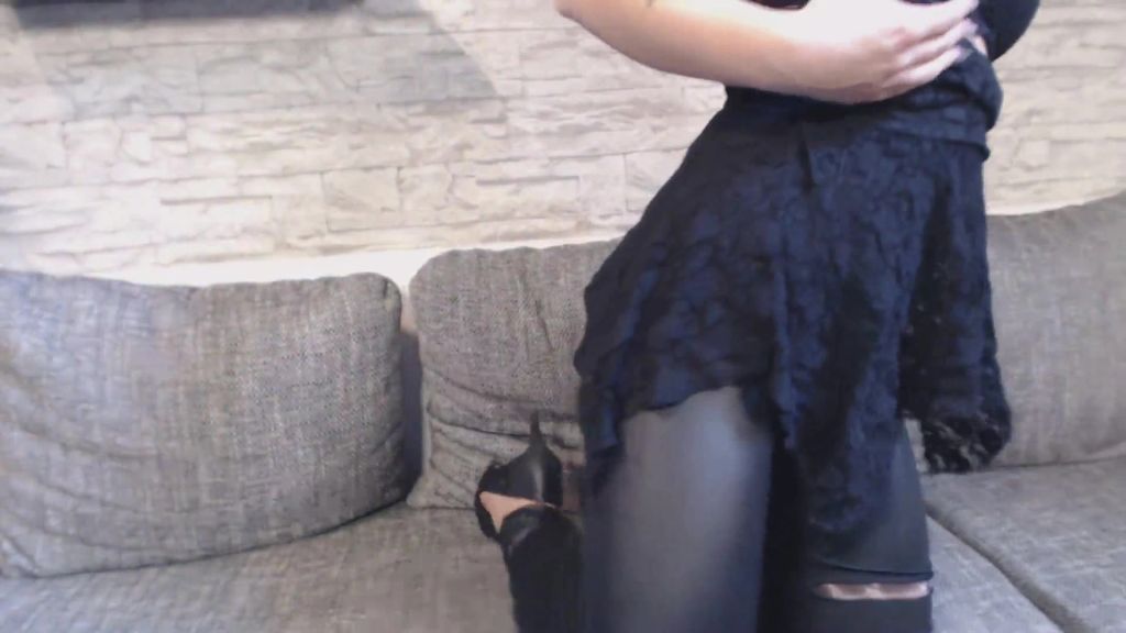 sexy foto nr. 6 von Leder Legging Stripeinlage
