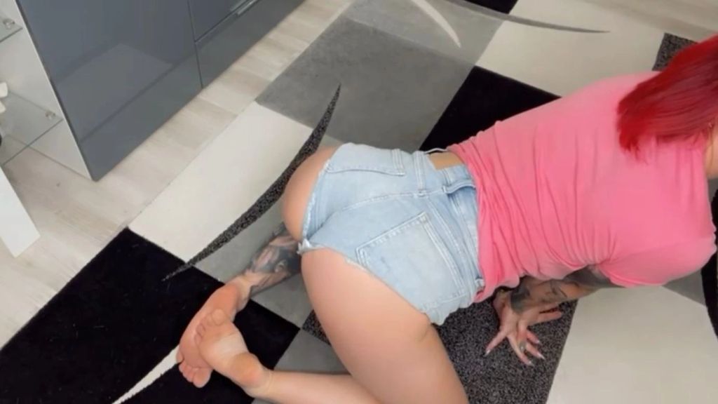 Jeans Hotpant´s Arsch und Brüste
