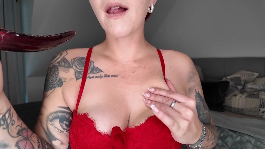 sexy foto nr. 8 von Lady in Red ! Roter Lack Rock , rote Stiefel und mein Glaßdi
