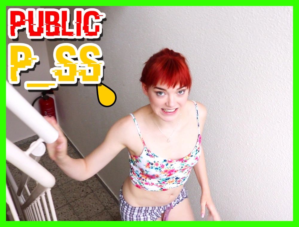 Public Piss im Treppenhaus :O!