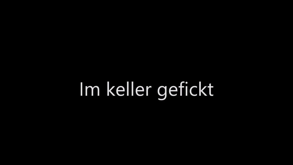Im keller gefickt
