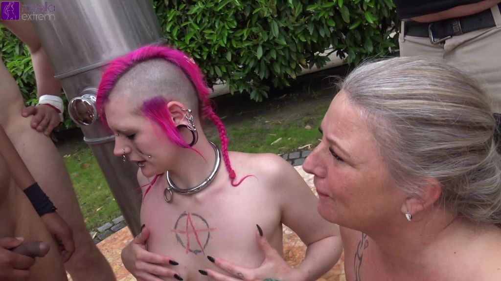 sexy foto nr. 9 von Versaute Garten-Piss-Orgie mit 3 Pisse schluckenden Sluts! 1