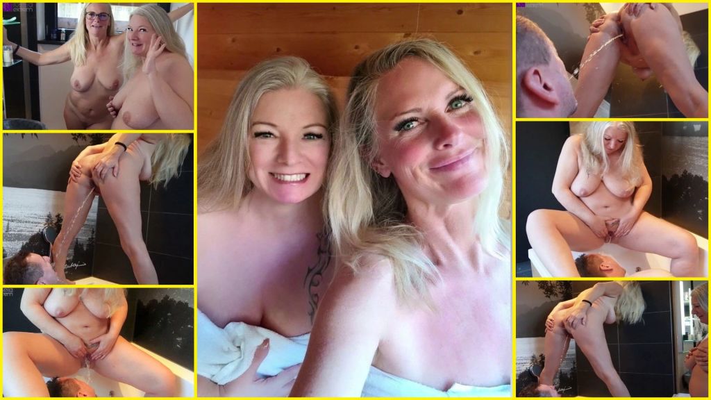 sexy foto nr. 10 von Sauna-Besucher im Glück!Tina & Rosella pissen User ins Maul!