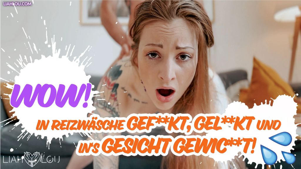 WOW! In Reizwäsche gefickt, geleckt und ins Gesicht gewichst