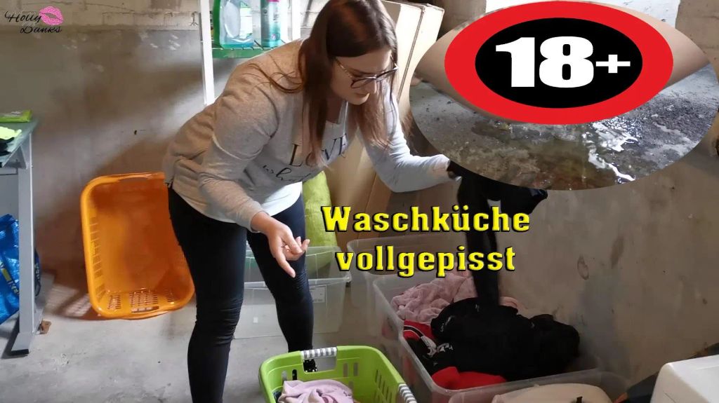 Waschküche vollgepisst