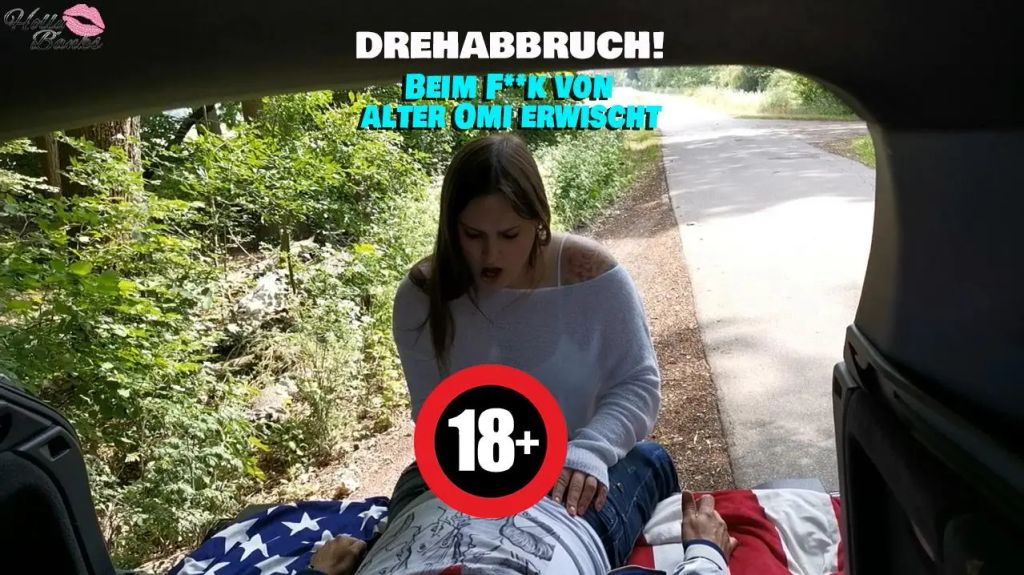 DREHABBRUCH! Beim Fick im Auto erwischt.