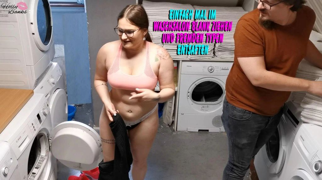 Blowjob im Waschsalon
