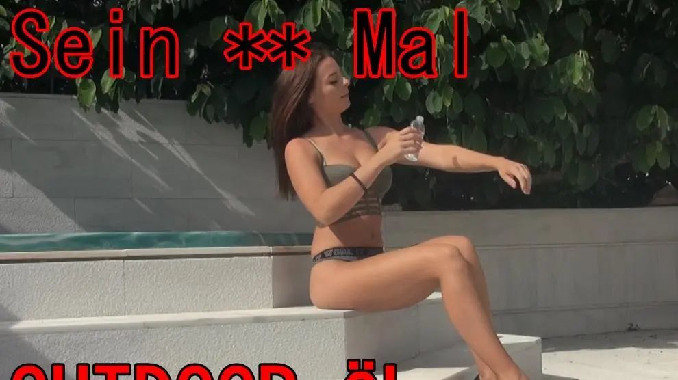 Sein 1. mal - OUTDOOR-ÖL-ANALCREAMPIE