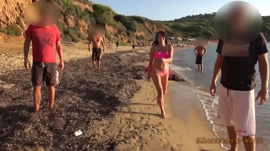 Spontan geiler Massen-Frei-Fick am Hotel Strand, AO