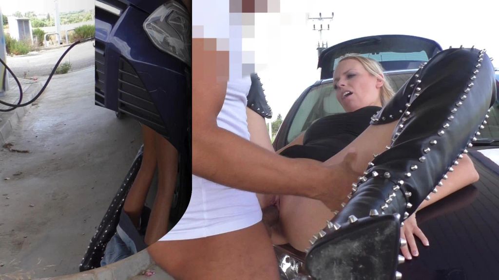 sexy foto nr. 8 von Strassen-Tank-Schlampe. Public-Fick an der Zapfsäule.