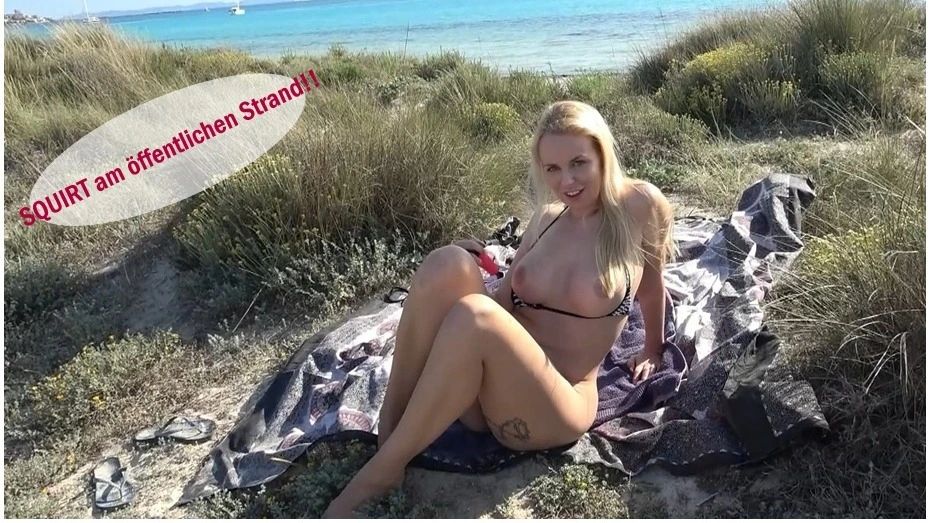 SQUIRT am öffentlichen Strand!!
