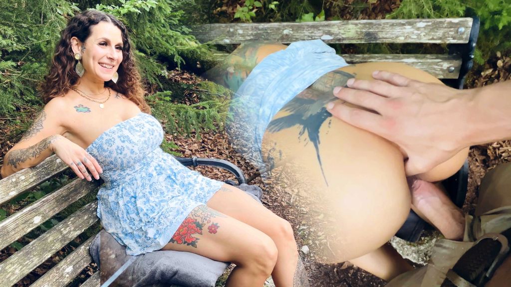 sexy foto nr. 10 von 🌲 OHNE HÖSCHEN im WALD: Creampie auf der Parkbank 💦😈