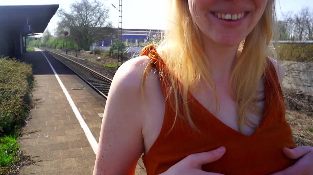 MEGAKRANK! Spermawalk am Bahnhof* Jeder konnte mich sehen