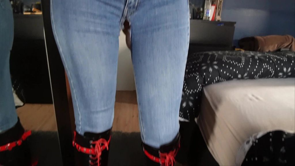 Jeans Cut-Out Fick** Spritz mir die Sahne auf den Arsch!!!