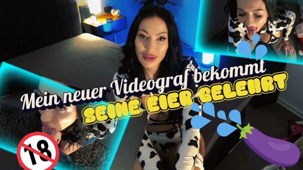 Mein neuer Videograf bekommt seine Eier von mir geleehrt BIG