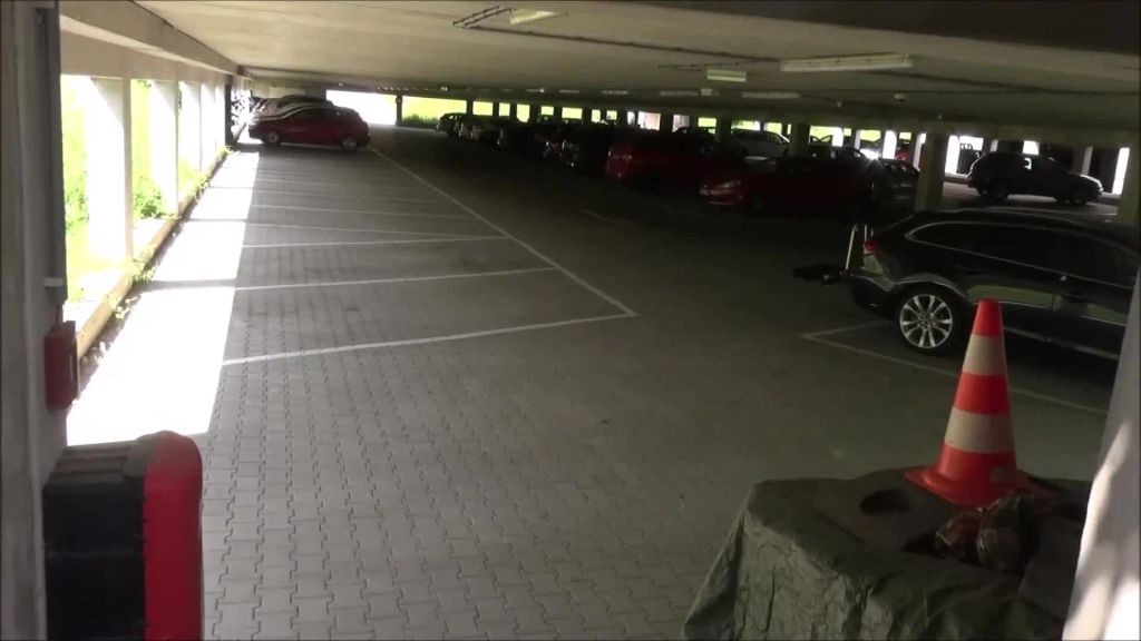 Öffentlicher Sex auf dem Parkplatz & Gesichtsbesamung
