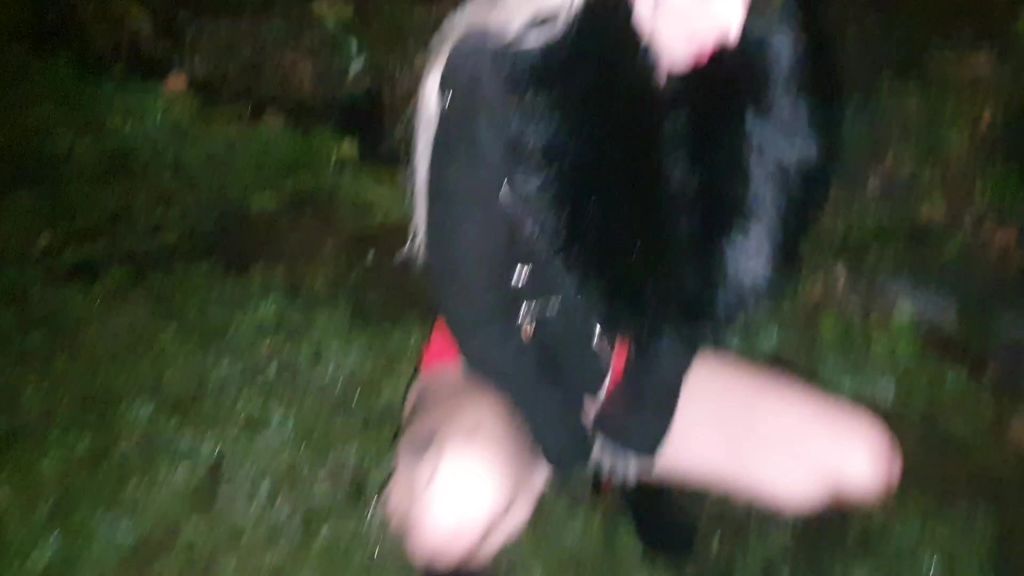 sexy foto nr. 3 von Heftig abgepisst Outdoor in Heels auf dem Weg nach Hause