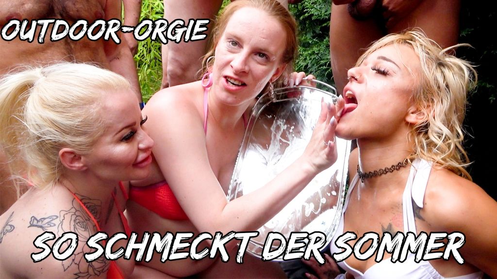 3 SOMMERLÖCHER OUTDOOR SPERMAORGIE SO SCHMECKT DER SOMMER!!!