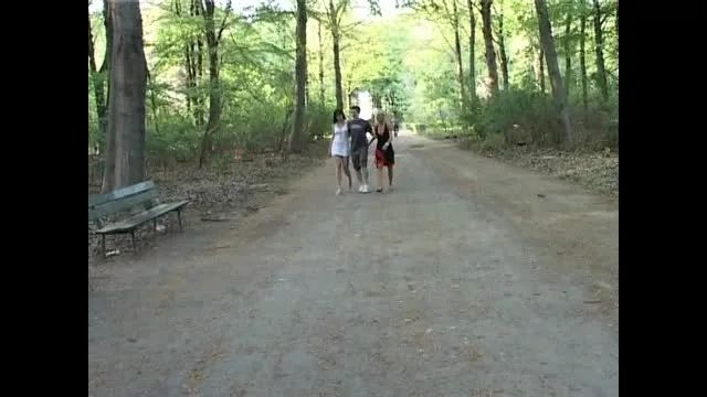 öffentlicher Schwanztest im Park in Berlin und gleich gefick