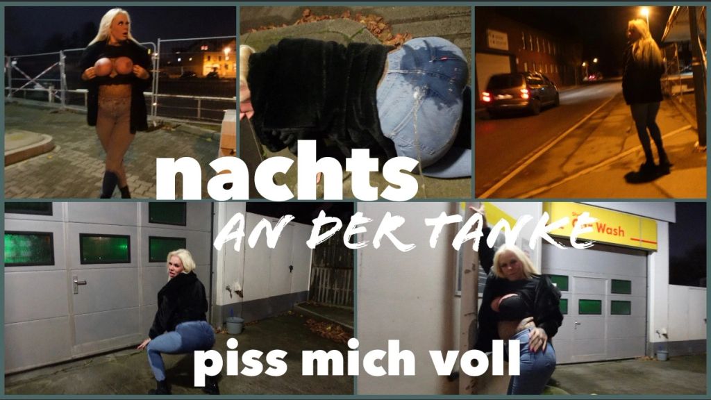 sexy foto nr. 9 von nachts an der TANKE  PISS MICH VOLL