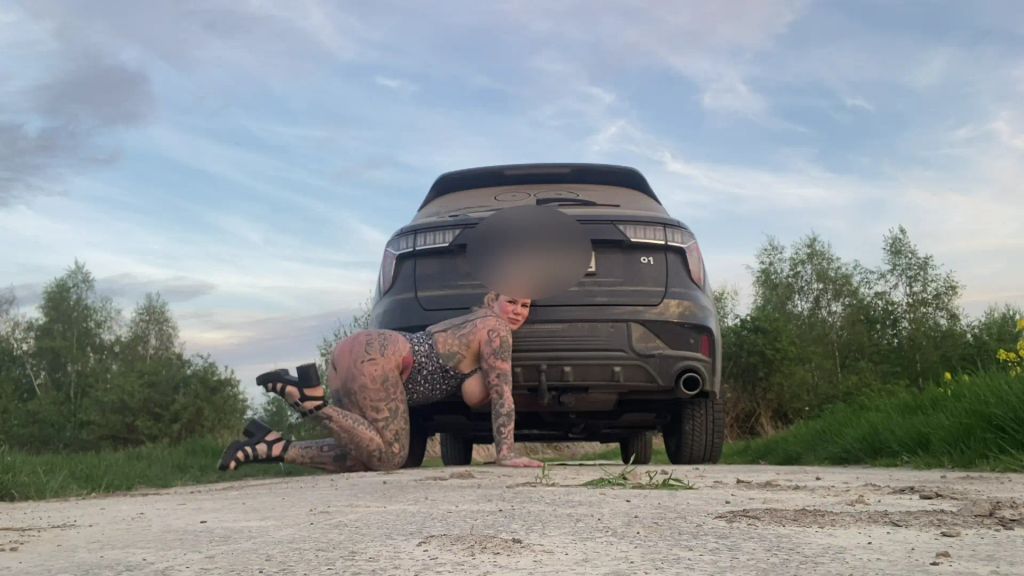 sexy foto nr. 4 von VOLLGAS abritt auf der ANHÄNGERKUPPLUNG | ups da flutscht si