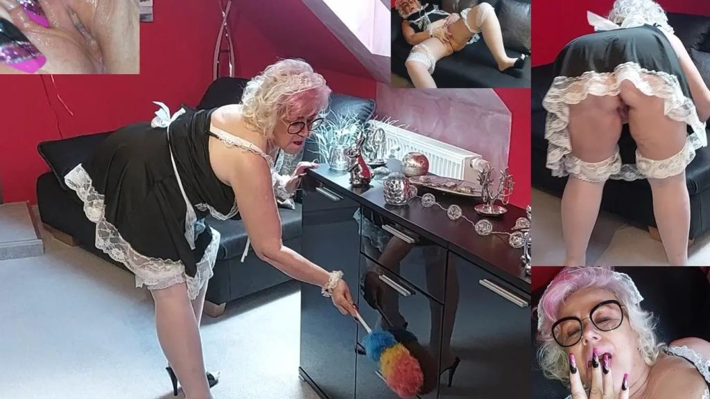 Dienstmädchen Vicky | Schon beim putzen völlig geil!!!
