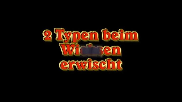 2 Typen beim Wichsen erwischt