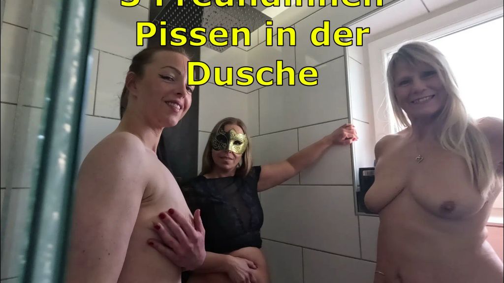 3 Freundinnen Pissen in der Dusche