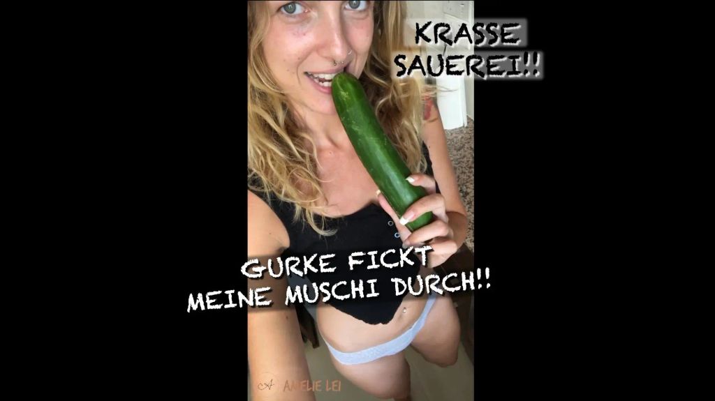 KRASSE SAUEREI – mit GURKE MUSCHI durchgefickt!!!