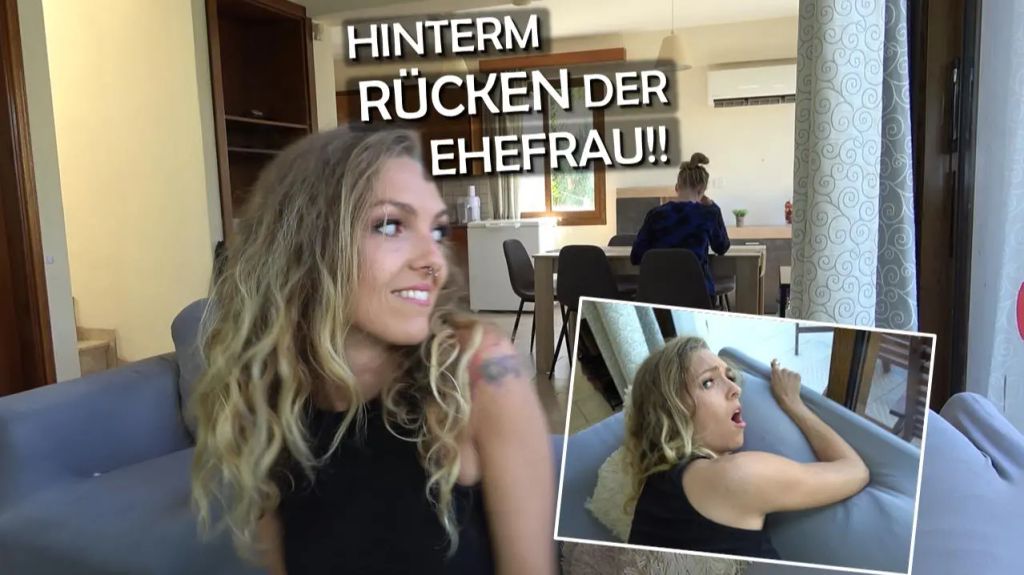 RISKANT! CREAMPIE hinterm Rücken der EHEFRAU!!