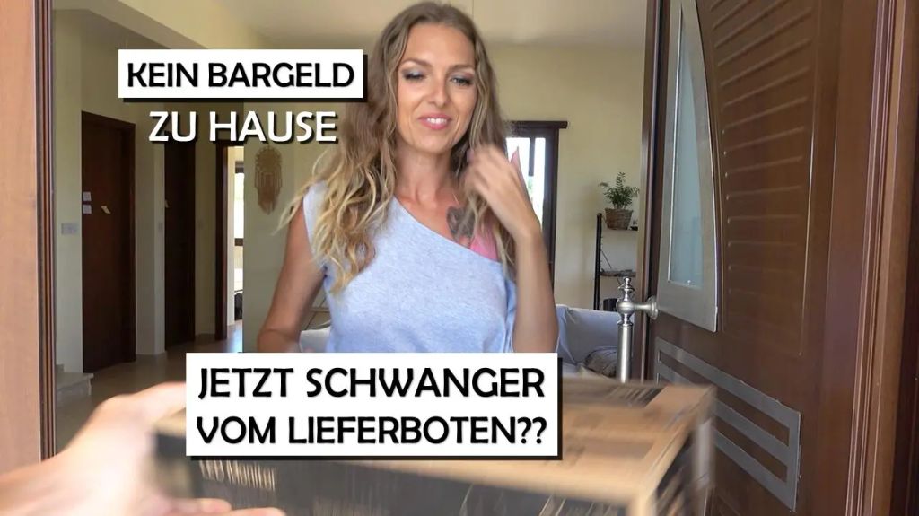 (EN) Schwanger vom Lieferboten? Hatte kein Bargeld zu Hause!