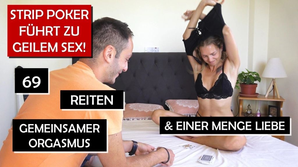 Strip Poker führt zu geilem Sex mit gemeinsamen Orgasmus!