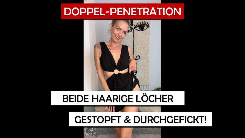 Doppel-Penetration - Beide haarige Löcher durchgefickt!