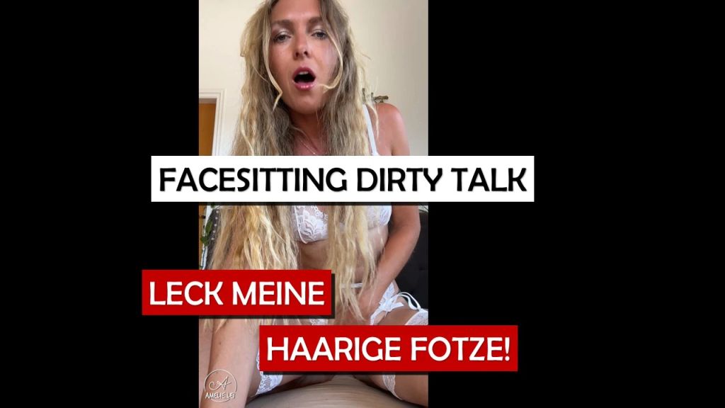 Facesitting Dirty Talk – leck meine haarige Fotze!